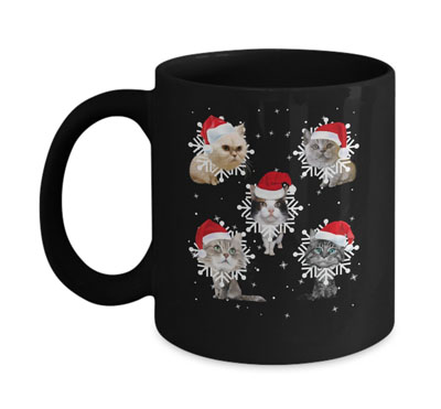 christmas cat mugs