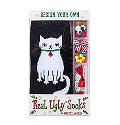 christmas cat socks for women