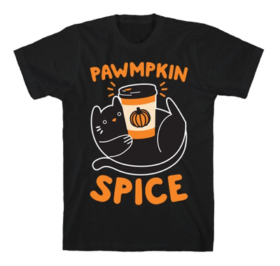 fall cat tshirts for men and women