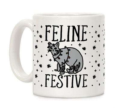 christmas cat mugs