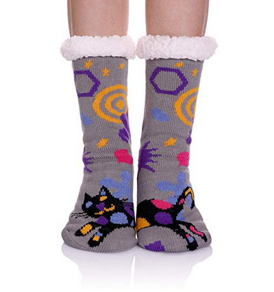 cat slipper socks for women