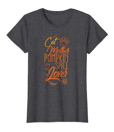 fall cat tshirts for men and women