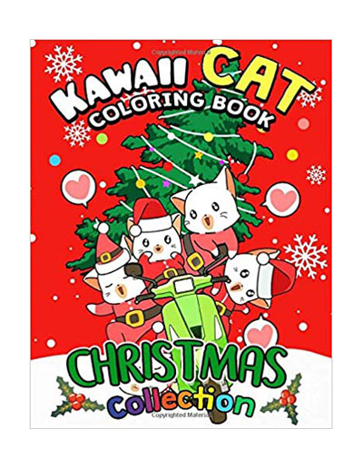 christmas cat coloring books