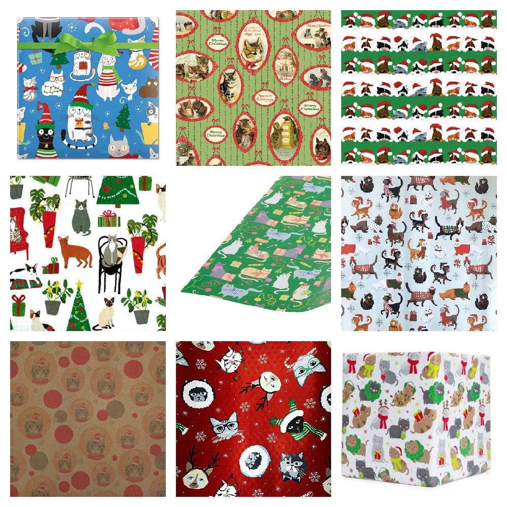 Christmas Wrapping Paper For Cat Lovers! Meow As Fluff