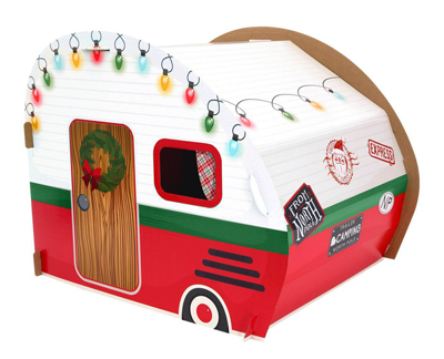 christmas cat scratchers tunnels caves beds houses