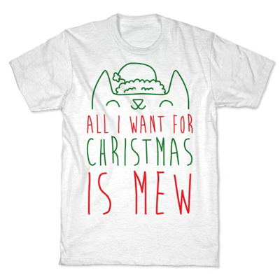 christmas cat tshirt for men