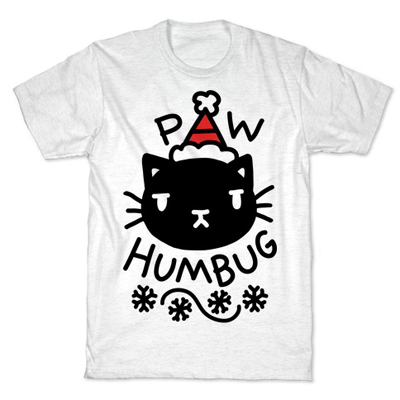 christmas cat tshirt for men