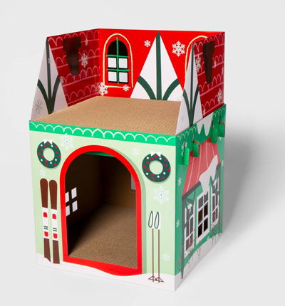 christmas cat scratchers tunnels caves beds houses