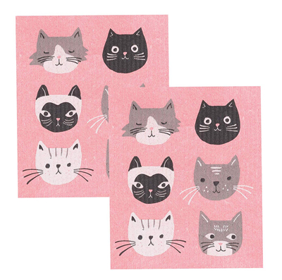 Reusable Dishcloths For Cat Lovers