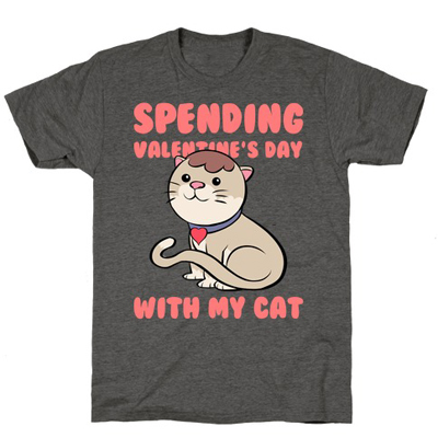 cat valentines day tshirts for women