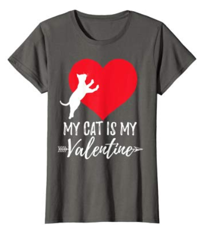 cat valentines day tshirts for women