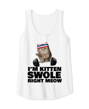 workout gym tank tops for cat lovers