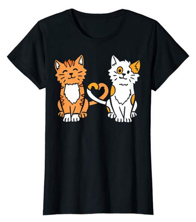 cat valentines day tshirts for women