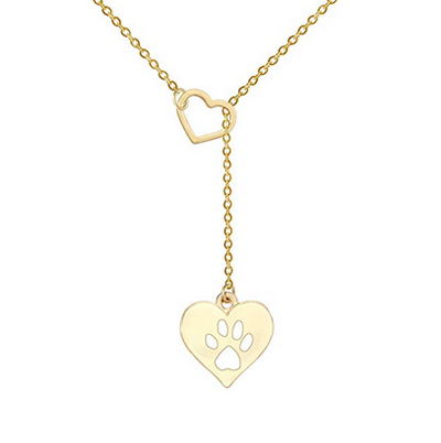 cat heart necklace for valentine's day