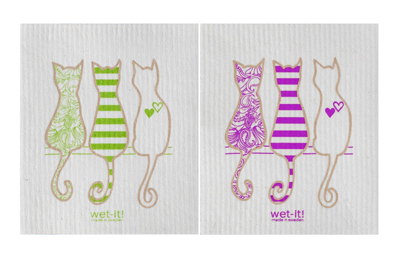 Reusable Dishcloths For Cat Lovers