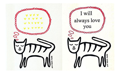 Reusable Dishcloths For Cat Lovers