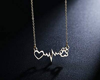 cat heart necklace for valentine's day