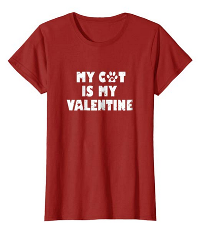 cat valentines day tshirts for women