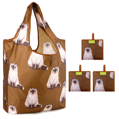cat reusable grocery bags