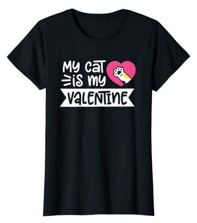 cat valentines day tshirts for women