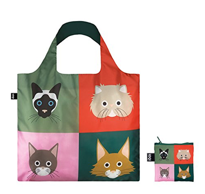 cat reusable grocery bags
