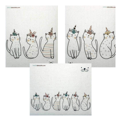 Reusable Dishcloths For Cat Lovers