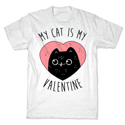 cat valentines day tshirts for women
