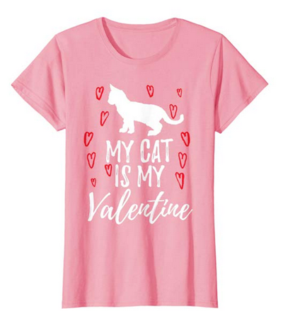 cat valentines day tshirts for women