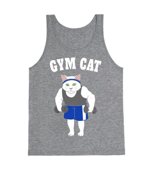 workout gym tank tops for cat lovers