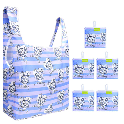 5-Pack Lattice Dolphin Cat Bihemia Pattern Tote Heavy Duty Reusable Bags  for Groceries with Wide Handle - China Durable Storage Bag and Large  Capacity Storage Bag price