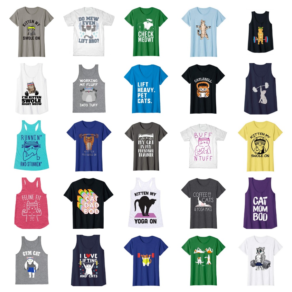 gym cat shirt