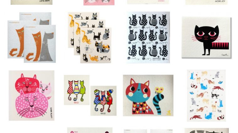 reusable dishcloths for cat lovers feature