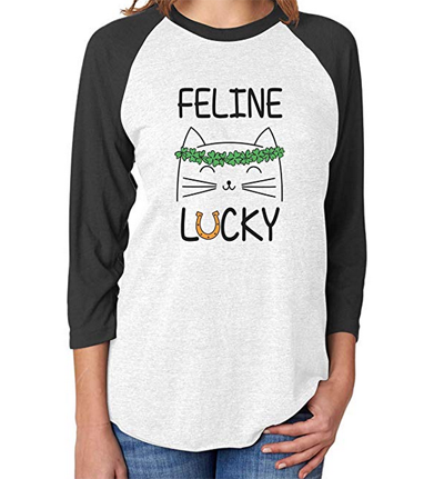 st patricks day cat tshirt