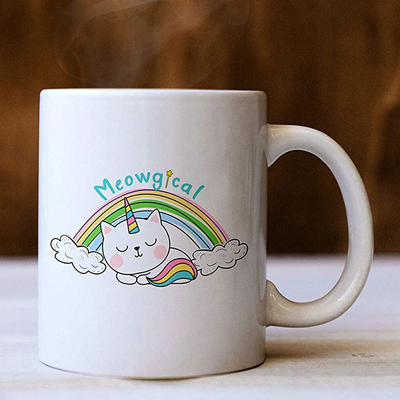 unicorn cat mug
