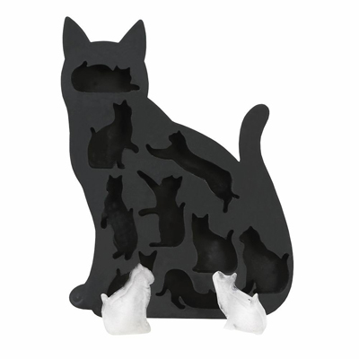  Cat Shaped Ice Cube Tray - Fairly Odd Novelties - Fun & Cute  Animal Replica Mold: Home & Kitchen