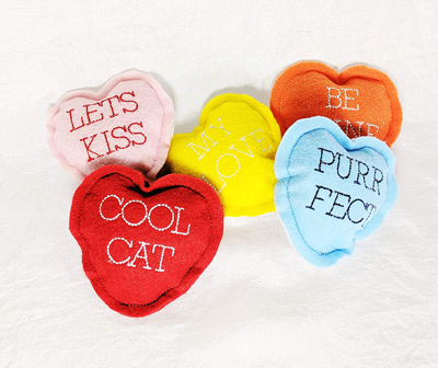 heart catnip toys for valentines day