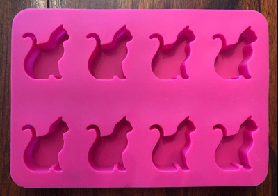 Cat Shaped Ice Cube Tray - Cats in different positions - Animal Replica Mold