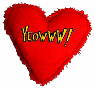 heart catnip toys for valentines day
