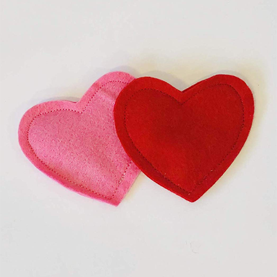 heart catnip toys for valentines day