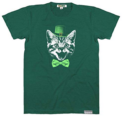 st patricks day cat tshirt