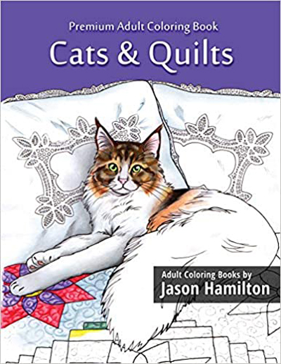 cat coloring book for adults