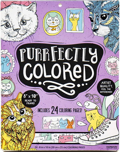 cat coloring book for adults