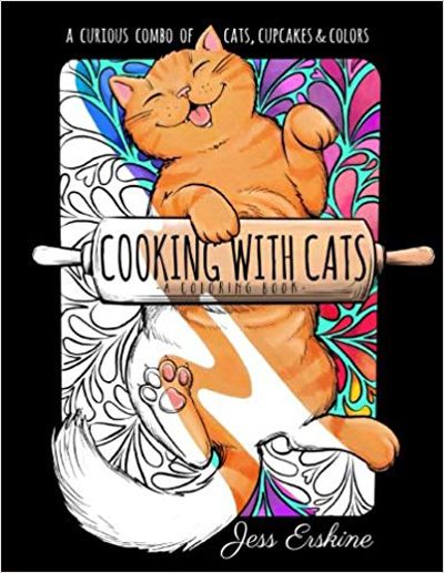 cat coloring book for adults
