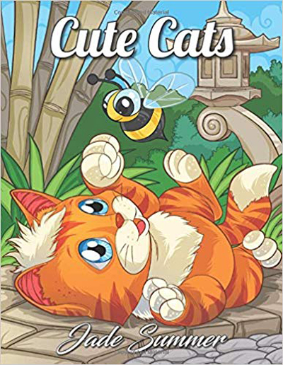 cat coloring book for adults