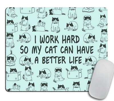 cat mouse pad