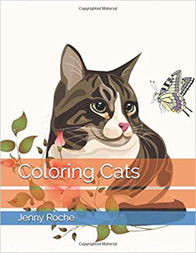 cat coloring book for adults