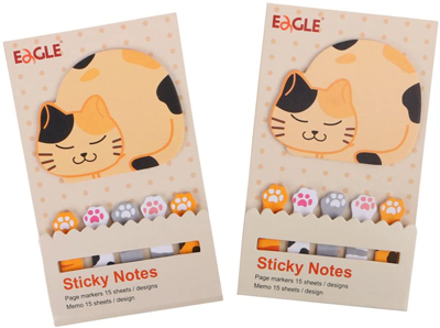 cat sticky notes