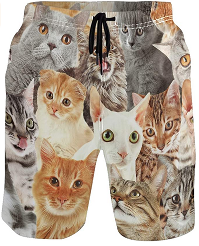 Board Shorts For Men Who Love Cats! – Meow As Fluff