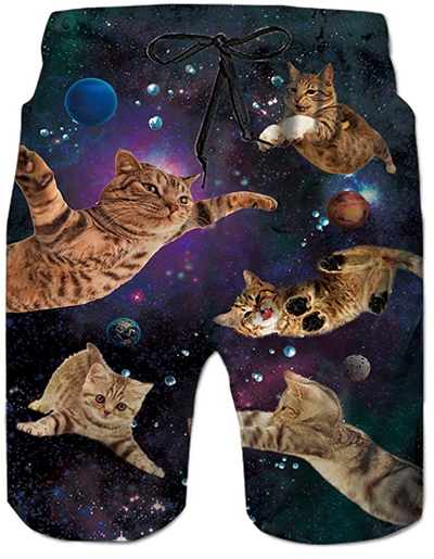 cat board shorts for men