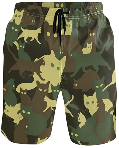 cat board shorts for men